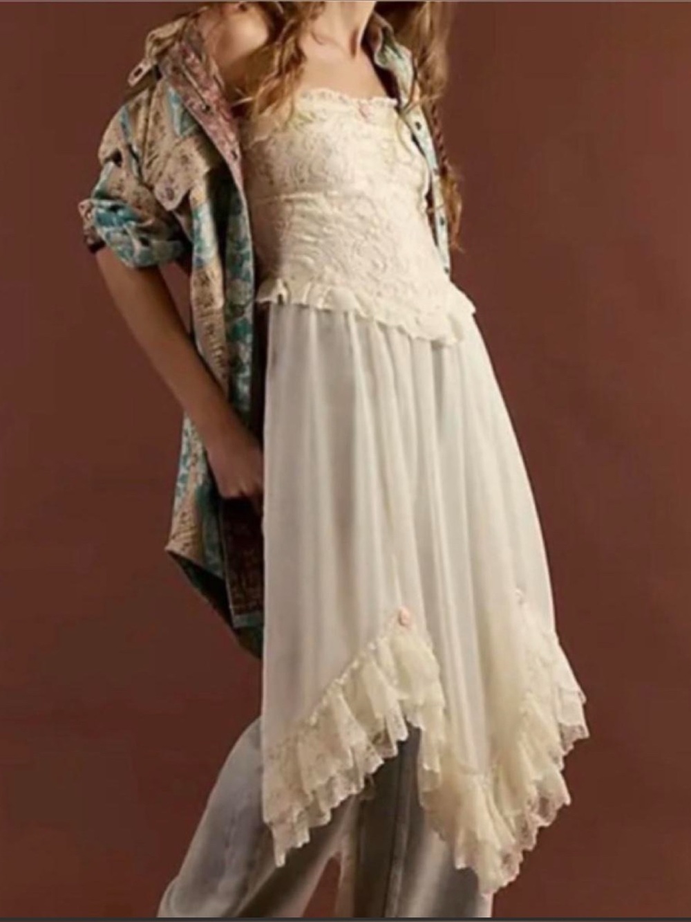 Free People Jocelyn Maxi Tunic Tube Top,